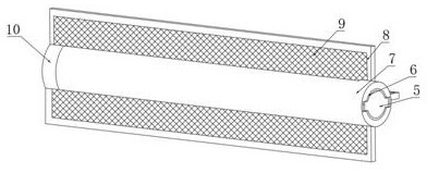 A waste gas treatment device for the production of industrial adhesive products