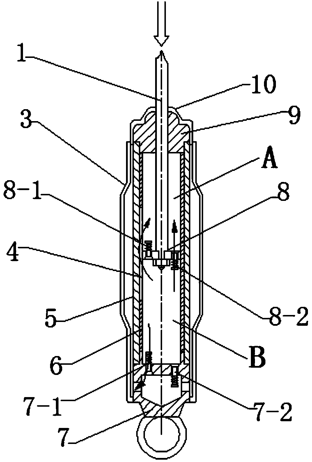 Variable damping shock absorber