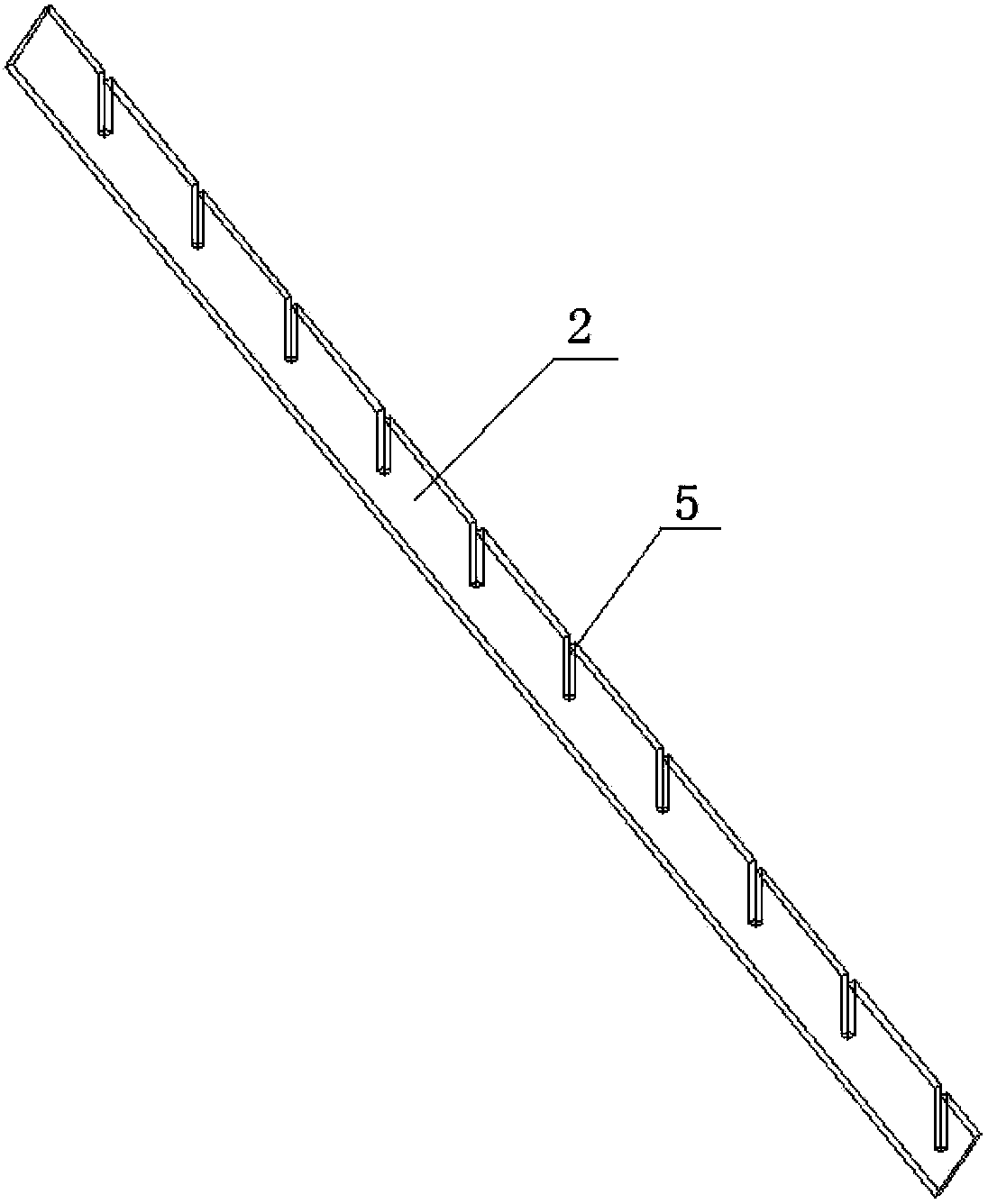 Stair tread pouring formwork