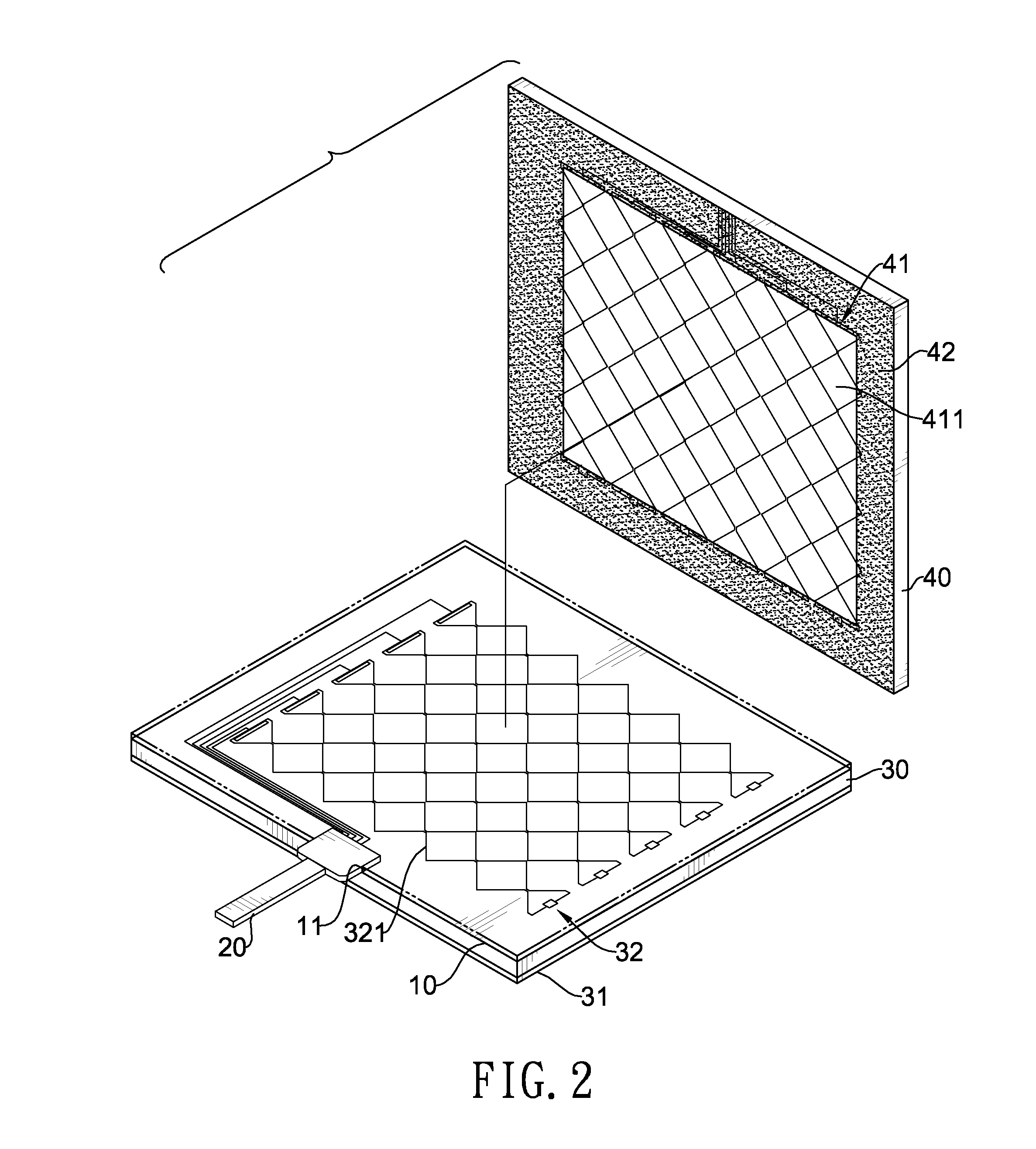 Projected capacitive touch panel
