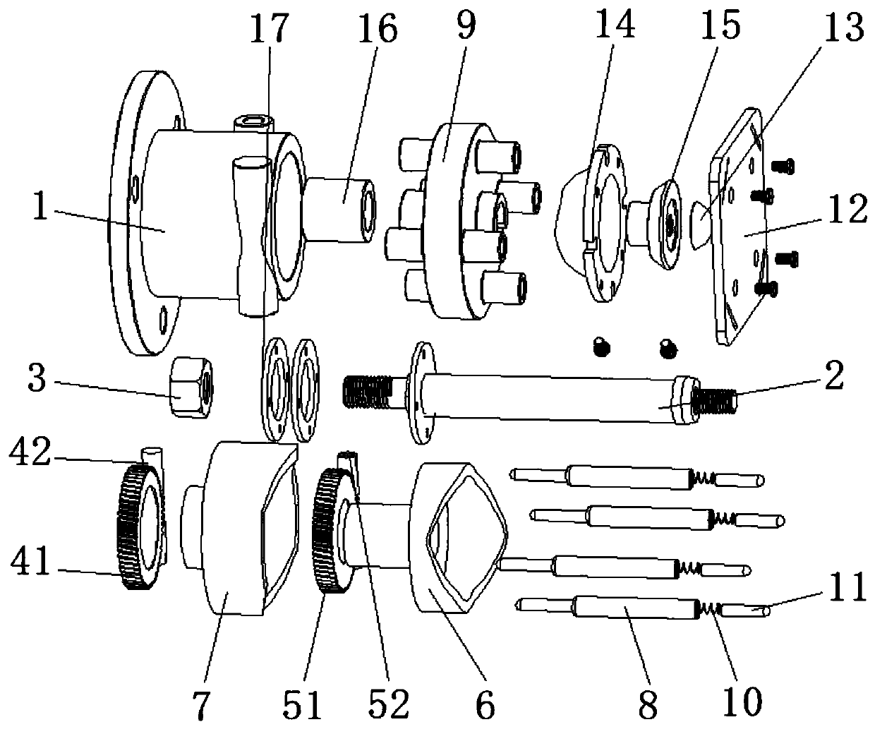 Double-cam universal rotary table