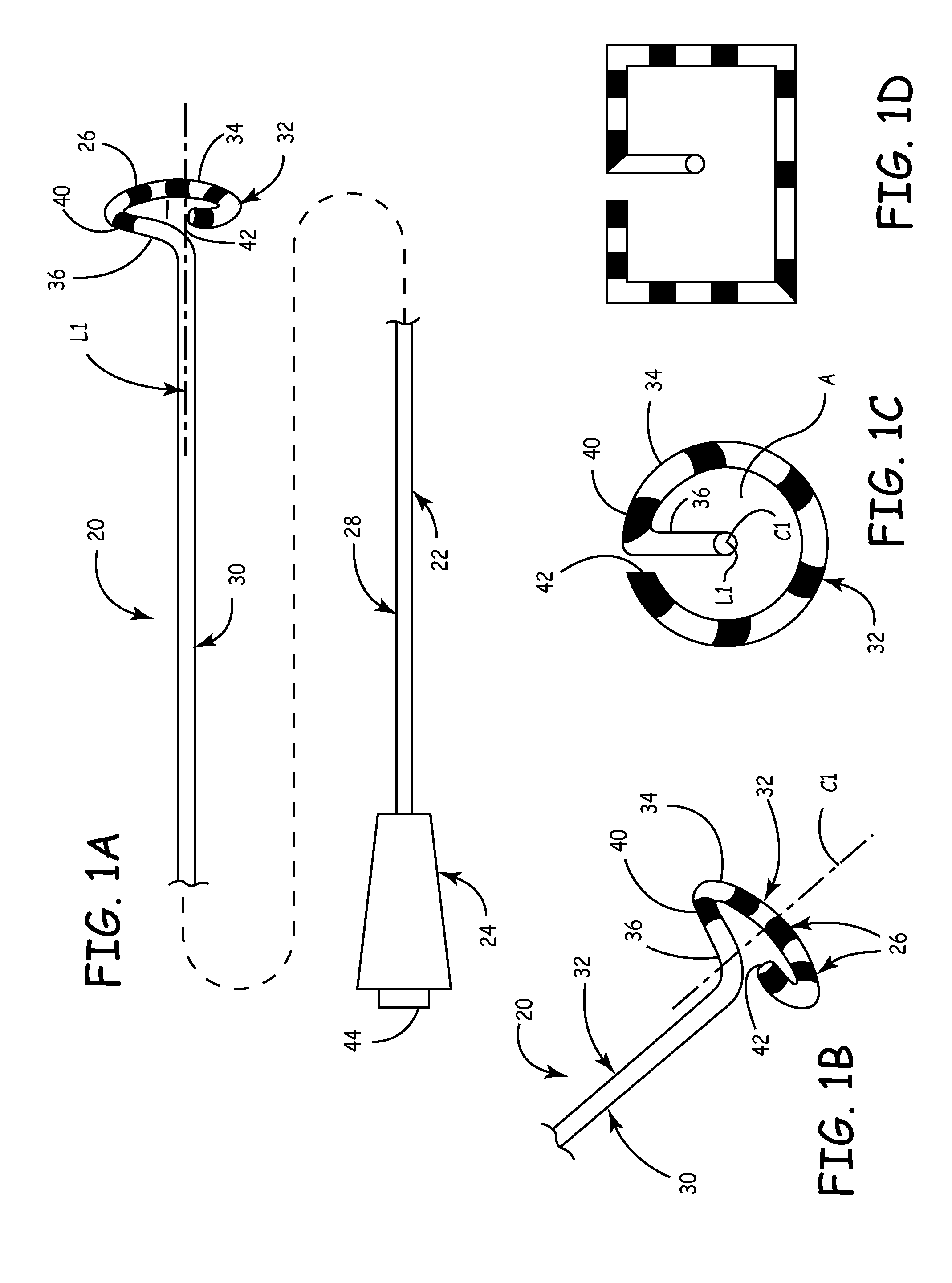 Ablation Catheter Assembly with Radially Decreasing Helix and Method of Use