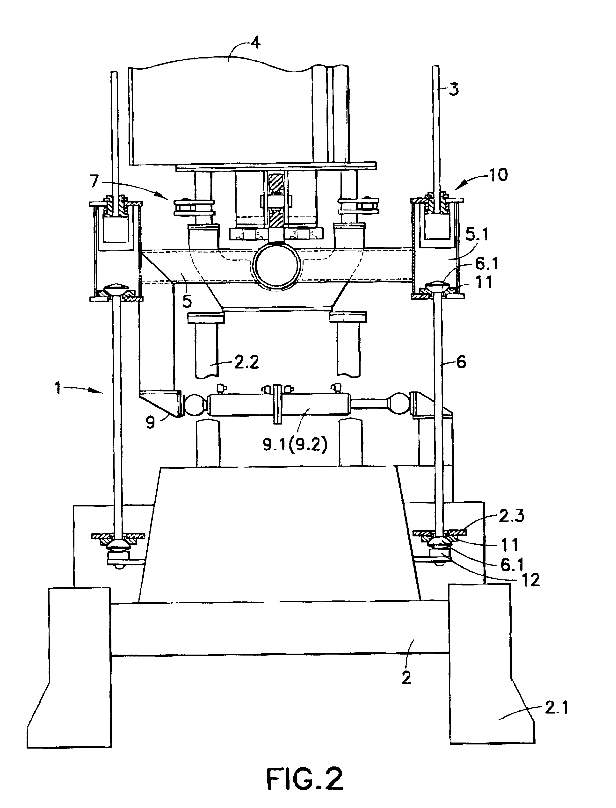 Apparatus for the automated handling of loads