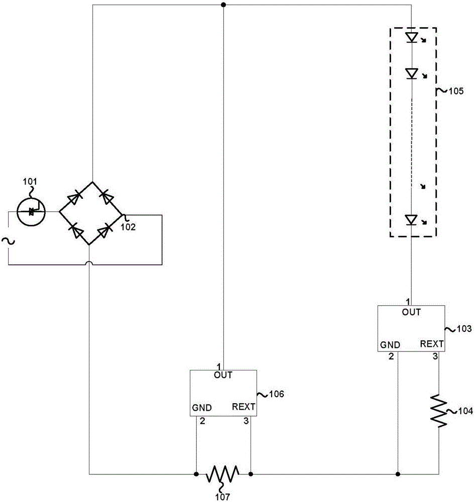 Linear constant-current circuit for light modulation of silicon controlled rectifier