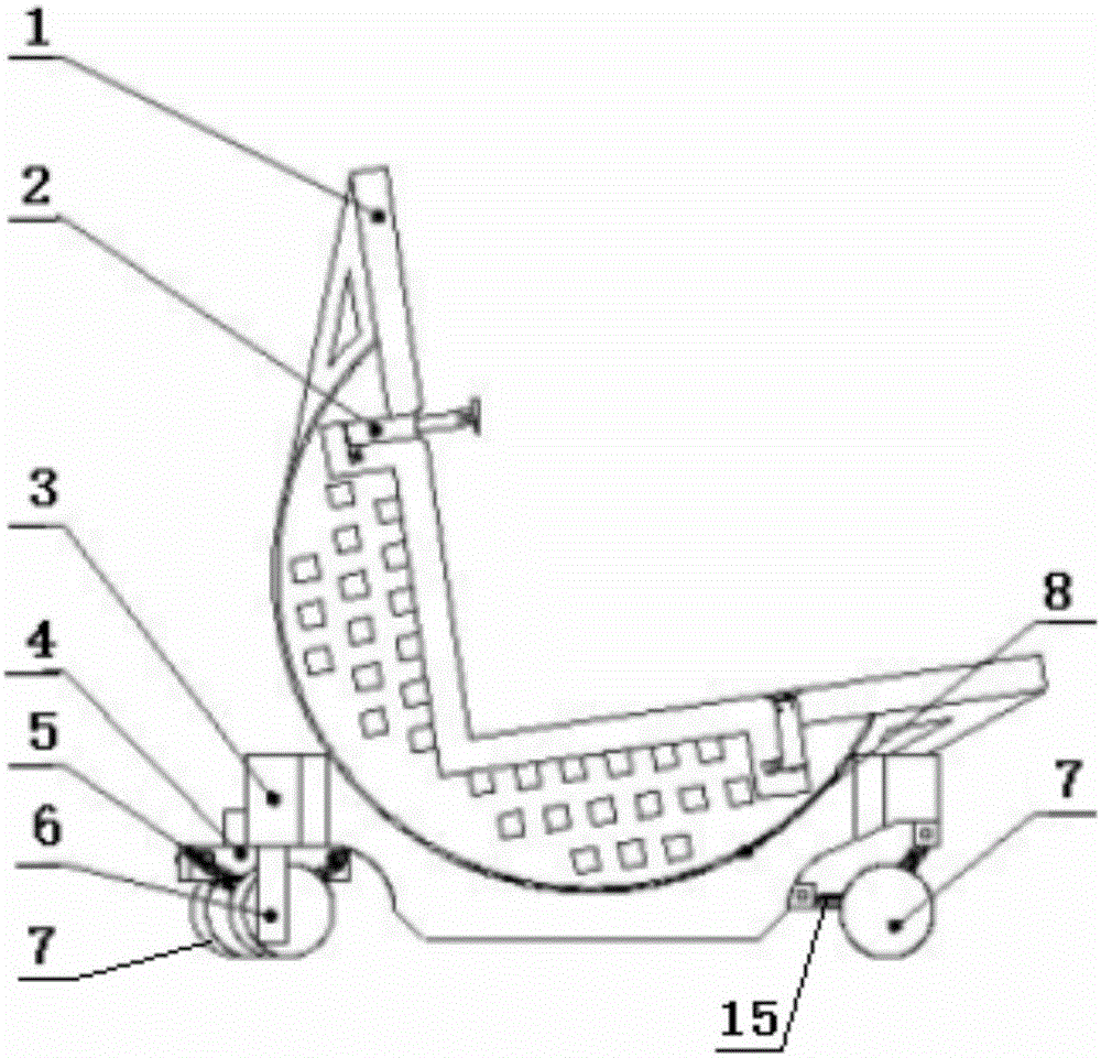 Universal movable large-sized workpiece turnover device