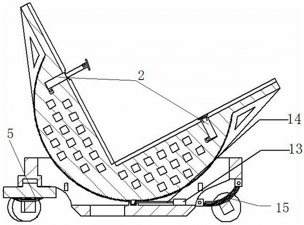 Universal movable large-sized workpiece turnover device