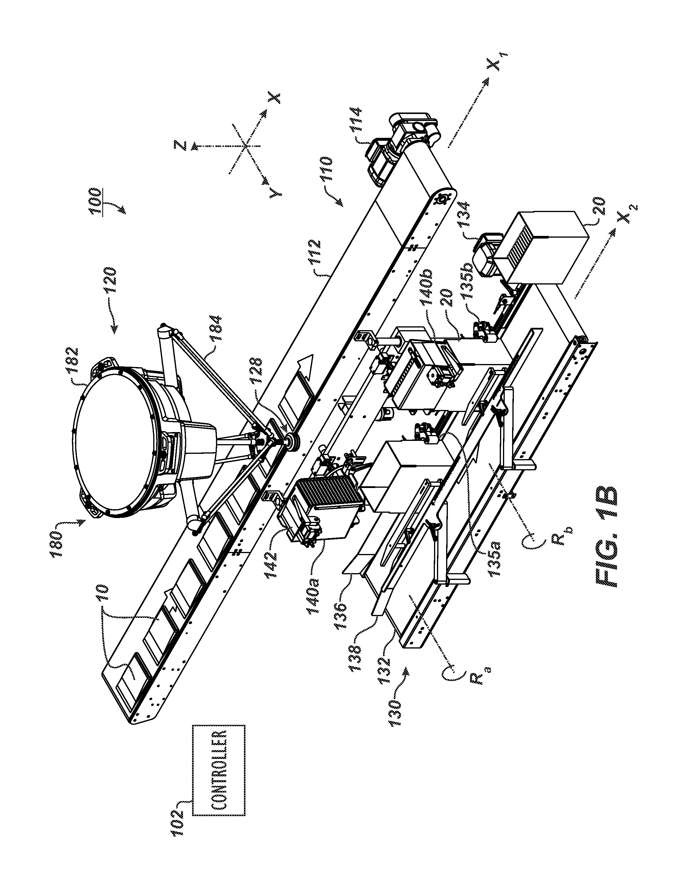 Case packing system having robotic pick and place mechanism and dual dump bins