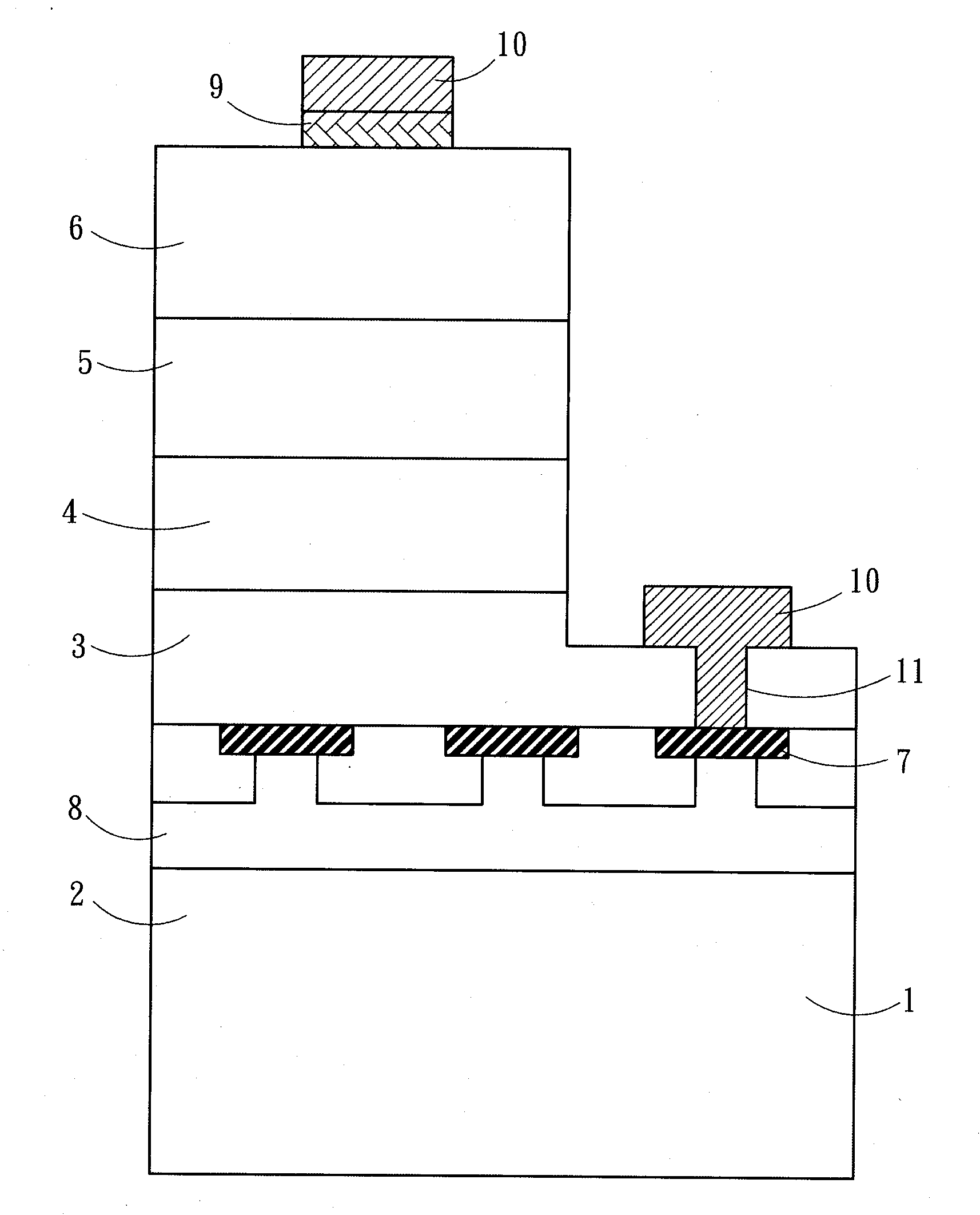 Horizontal light emitting diode and manufacturing method thereof