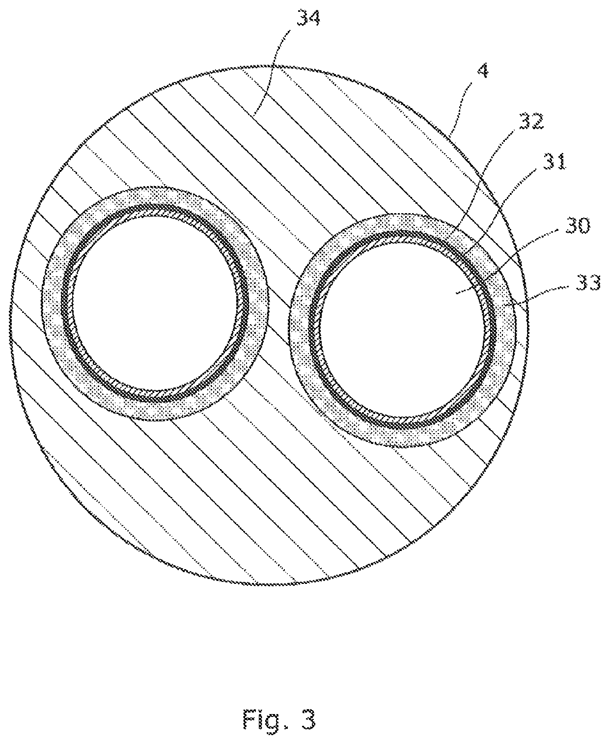 Electrical link comprising an electrical protection system