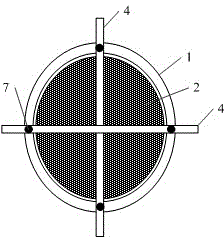 Equipment for controlling accurate positioning of pipe column bracket