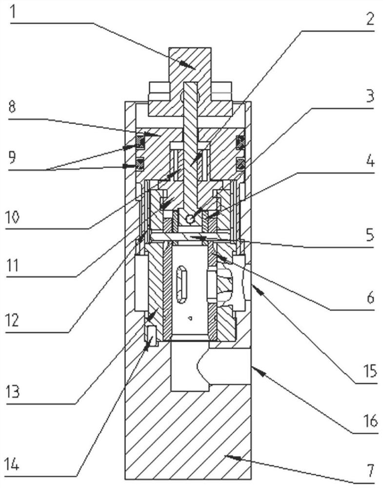 Electric throttle-valve adjusting device for small hydraulic damping cylinder