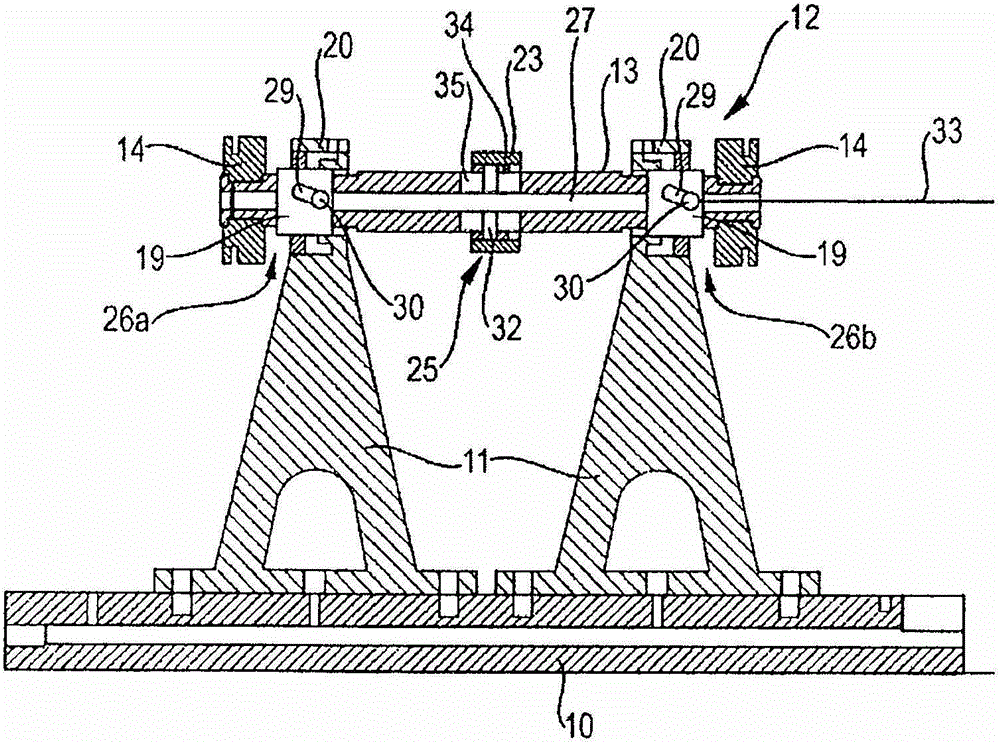 Device for adjusting the stroke of a tamping beam of a road finishing machine