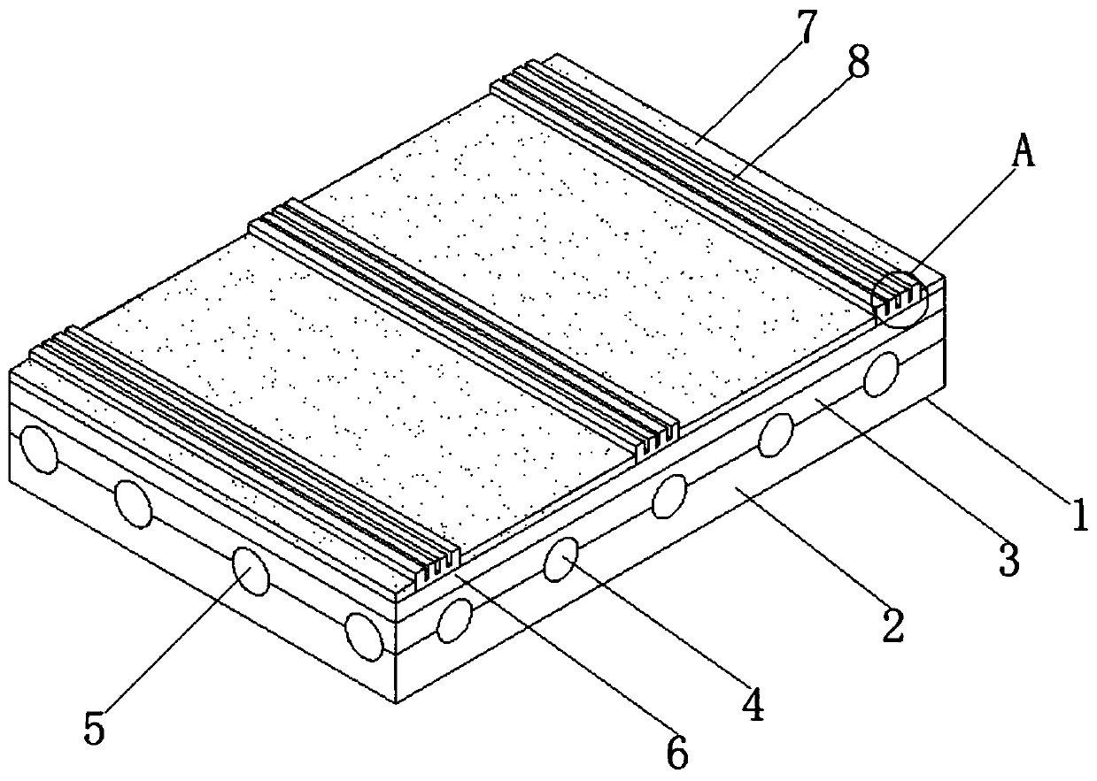 Formula and production process of non-slip PVC plastic floor