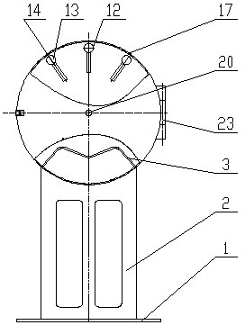 Device for purging cylindrical paper air filter element