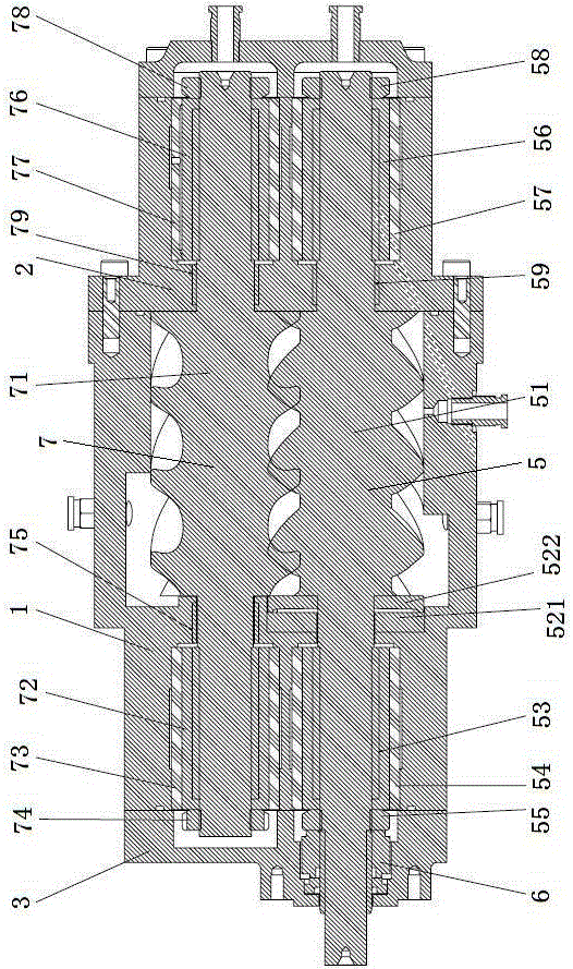 Water-lubricating double-screw air compressor and air compression method