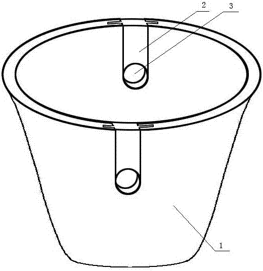 A flower pot for plant layering propagation