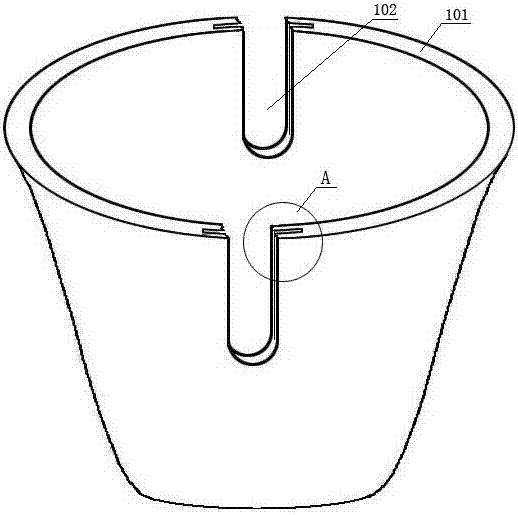 A flower pot for plant layering propagation