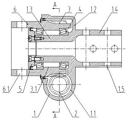 Square tenon output and double-lug-hole mounting rotary speed reducer