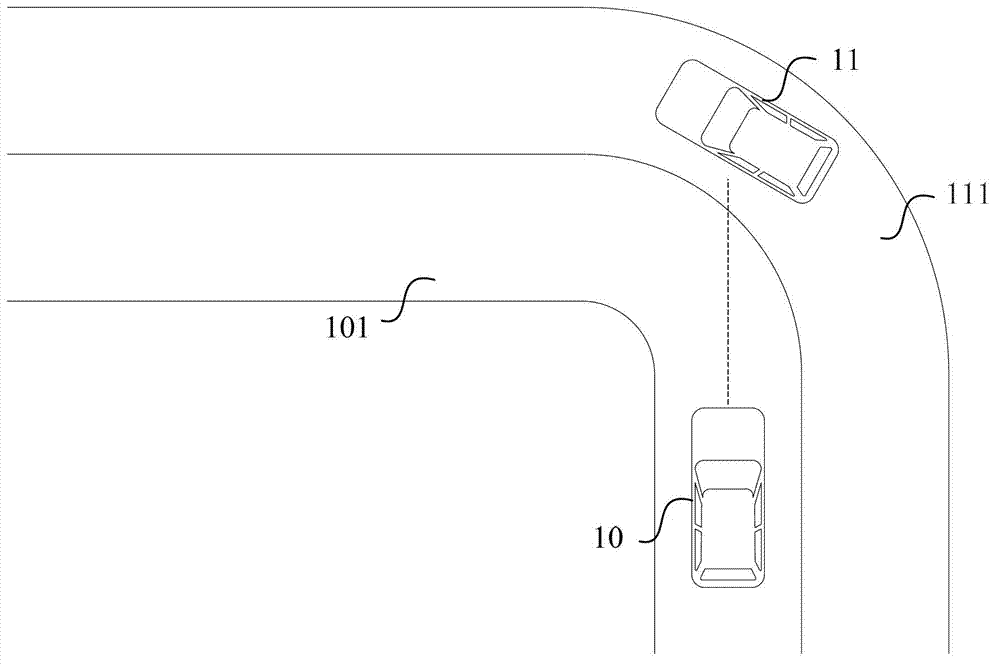 Distance measuring device and method and vehicle