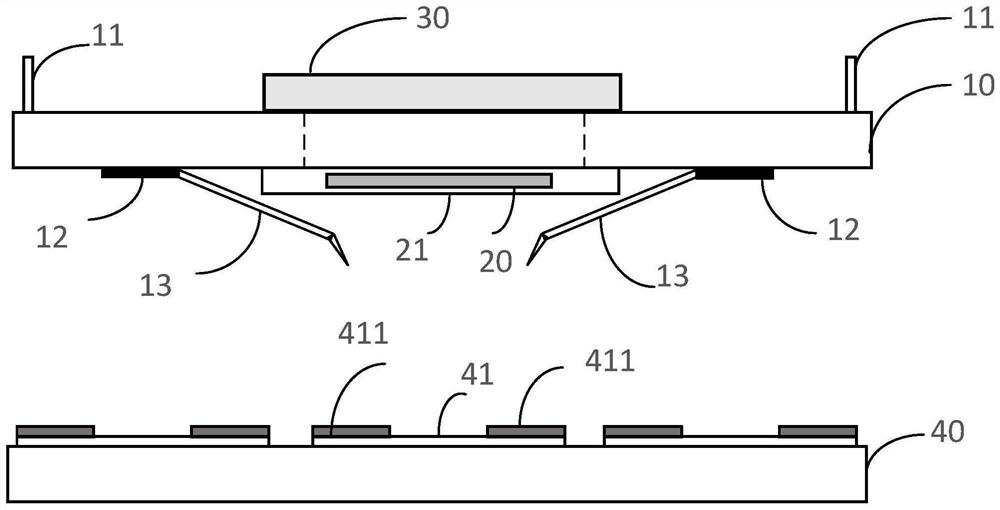 Probe card, detection device and wafer detection method