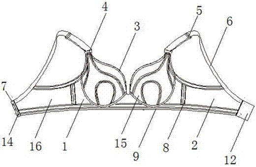 3/4-cup upward-opening seamless nursing bra