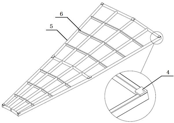 Secondary reflector substructure device for tower type photo-thermal power generation