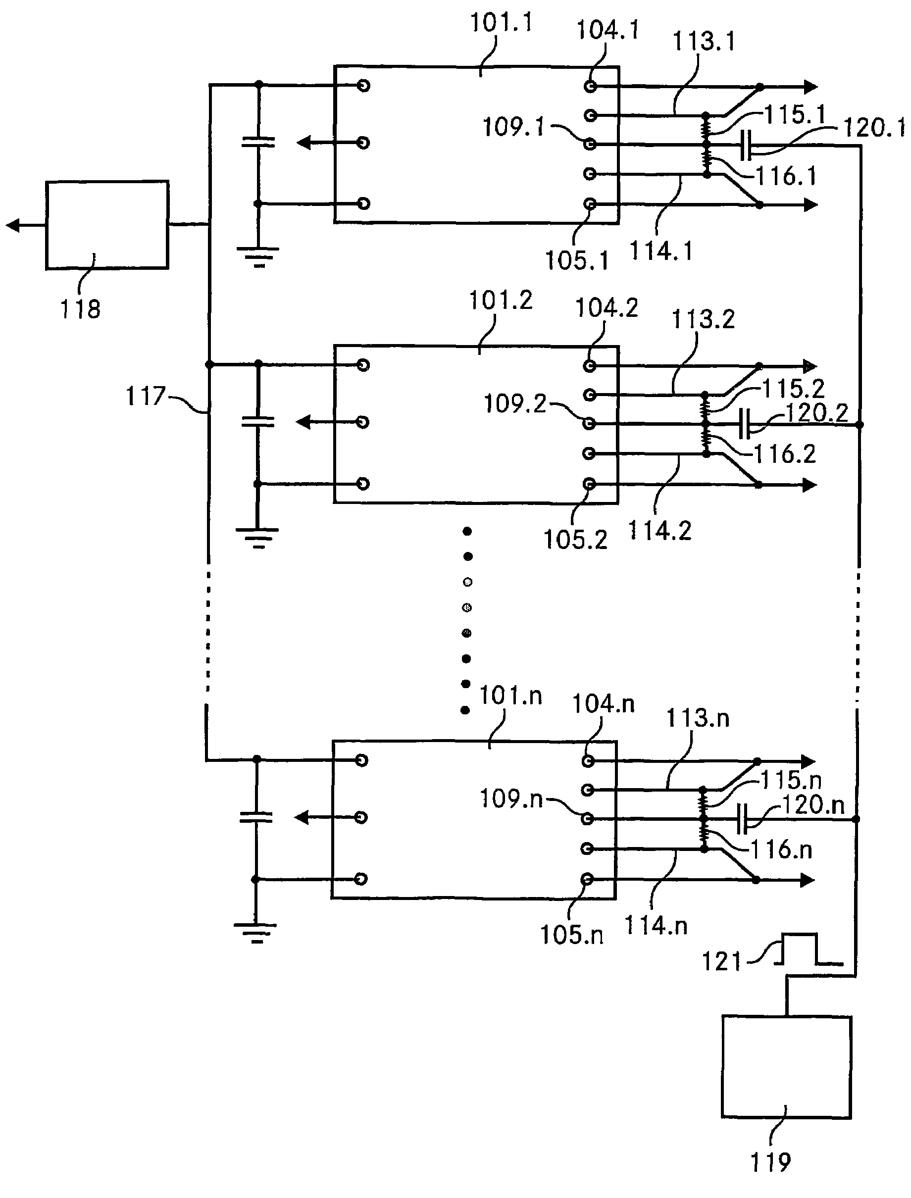 DC-DC switching converter device