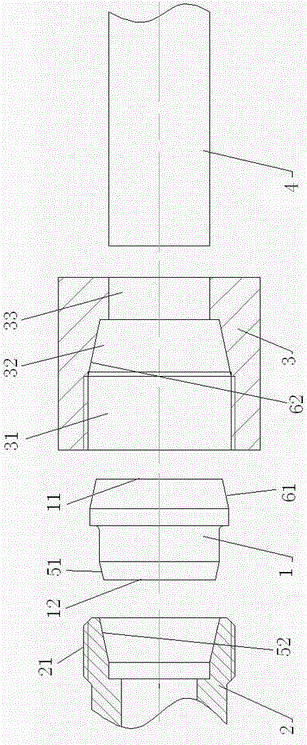 Secondary sealing pipe joint and its ferrule