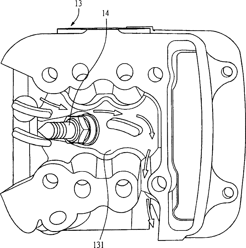 Engine wind-guiding cover structure