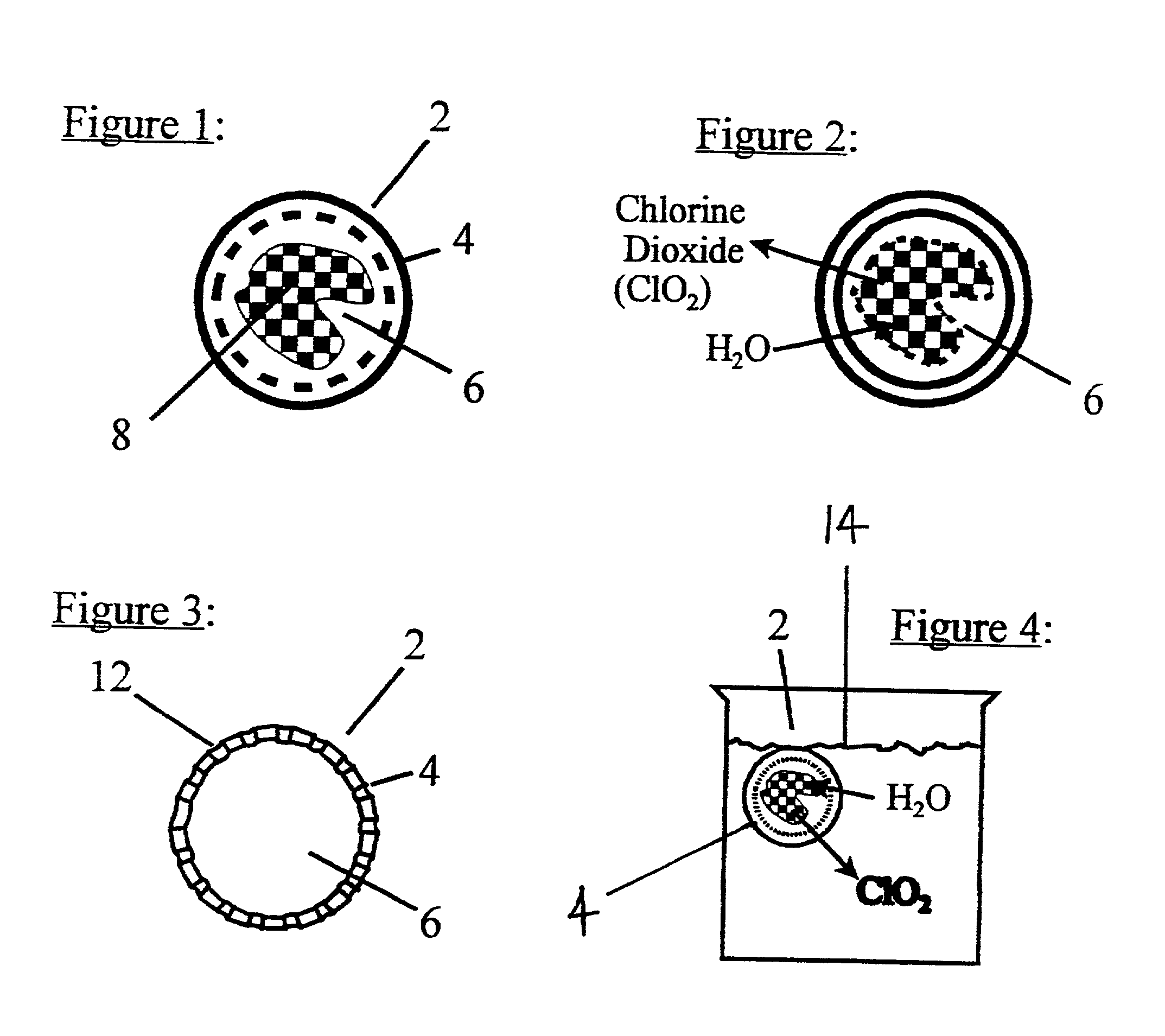 Method and device for the production of an aqueous solution containing chlorine dioxide