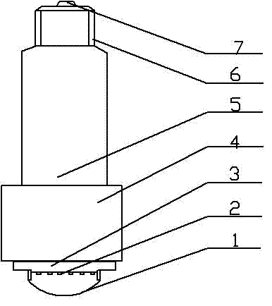 Radiating structure of heat accumulating light emitting diode (LED) lamp