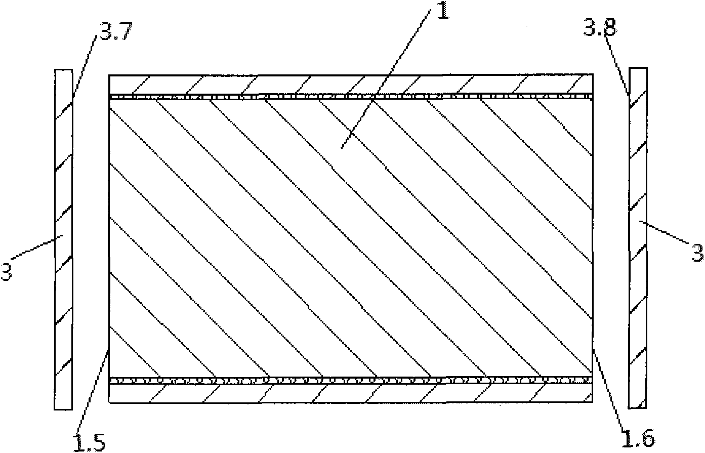 Method for inhibiting amplified spontaneous emission of large-size sheet laser neodymium glass