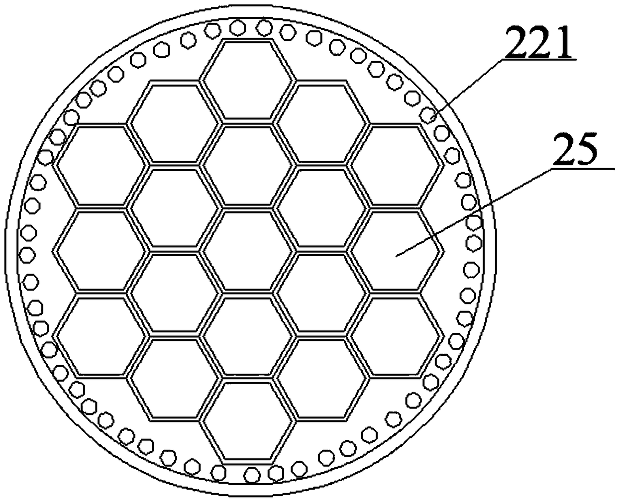 Honeycomb water storage tank capable of efficiently purifying stored water