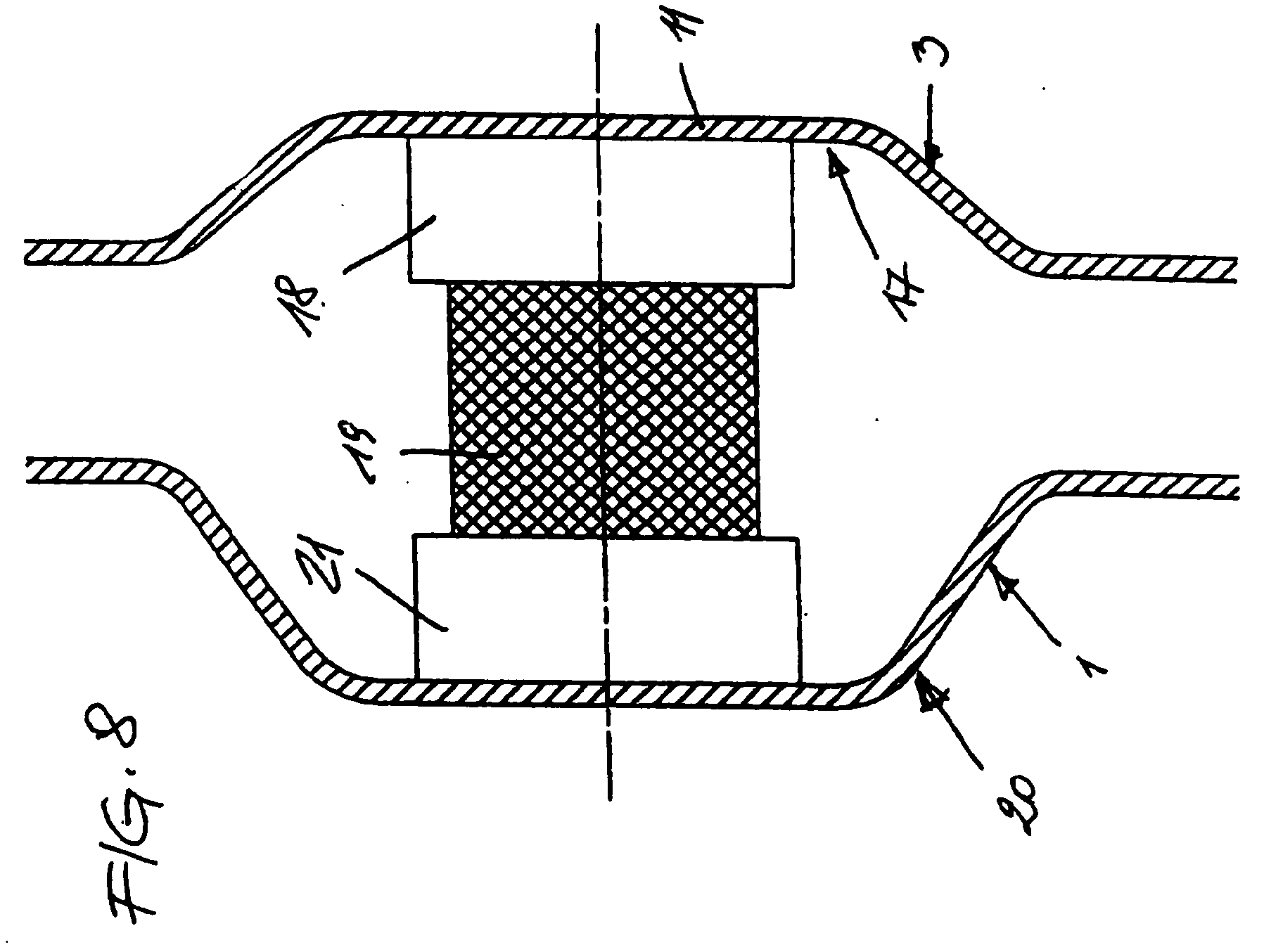 Inner container surrounded by an outer container, used for receiving a cryogenic liquid