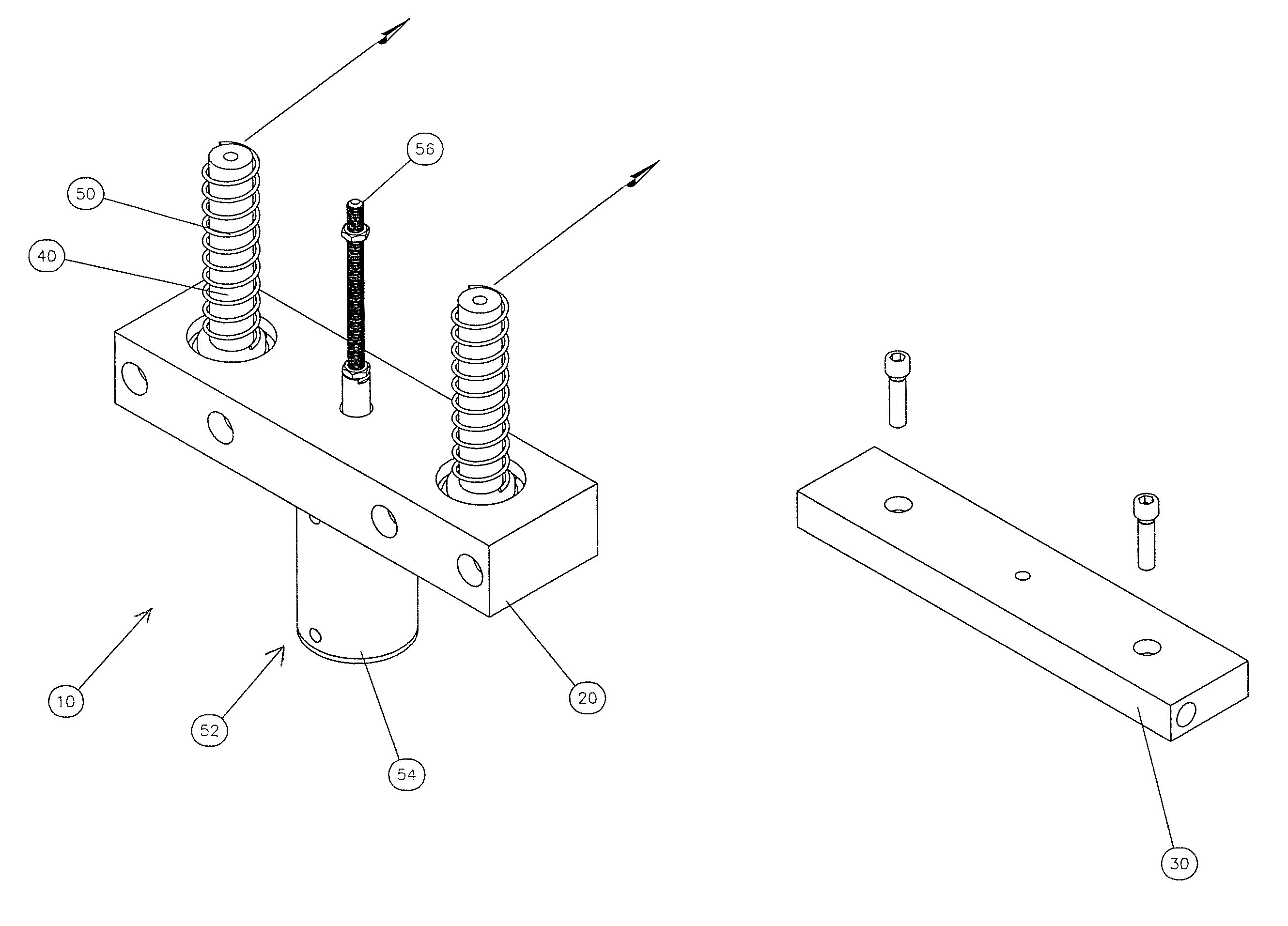 Interchangeable blow mold parison closing apparatus