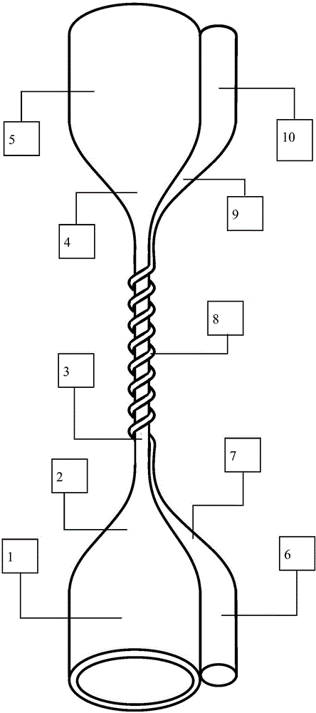 Spiral light microflow sensor