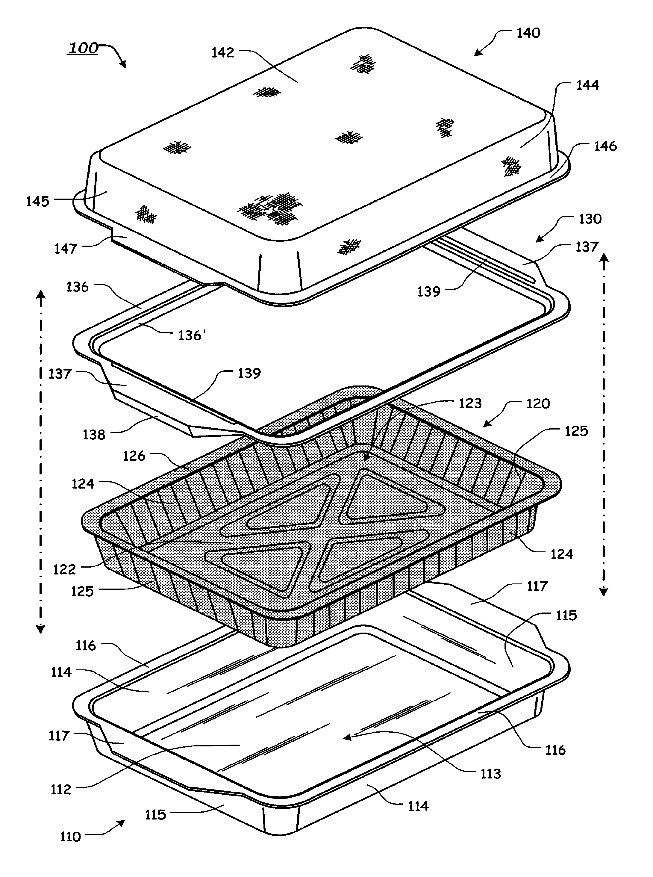 Decorative serving container system
