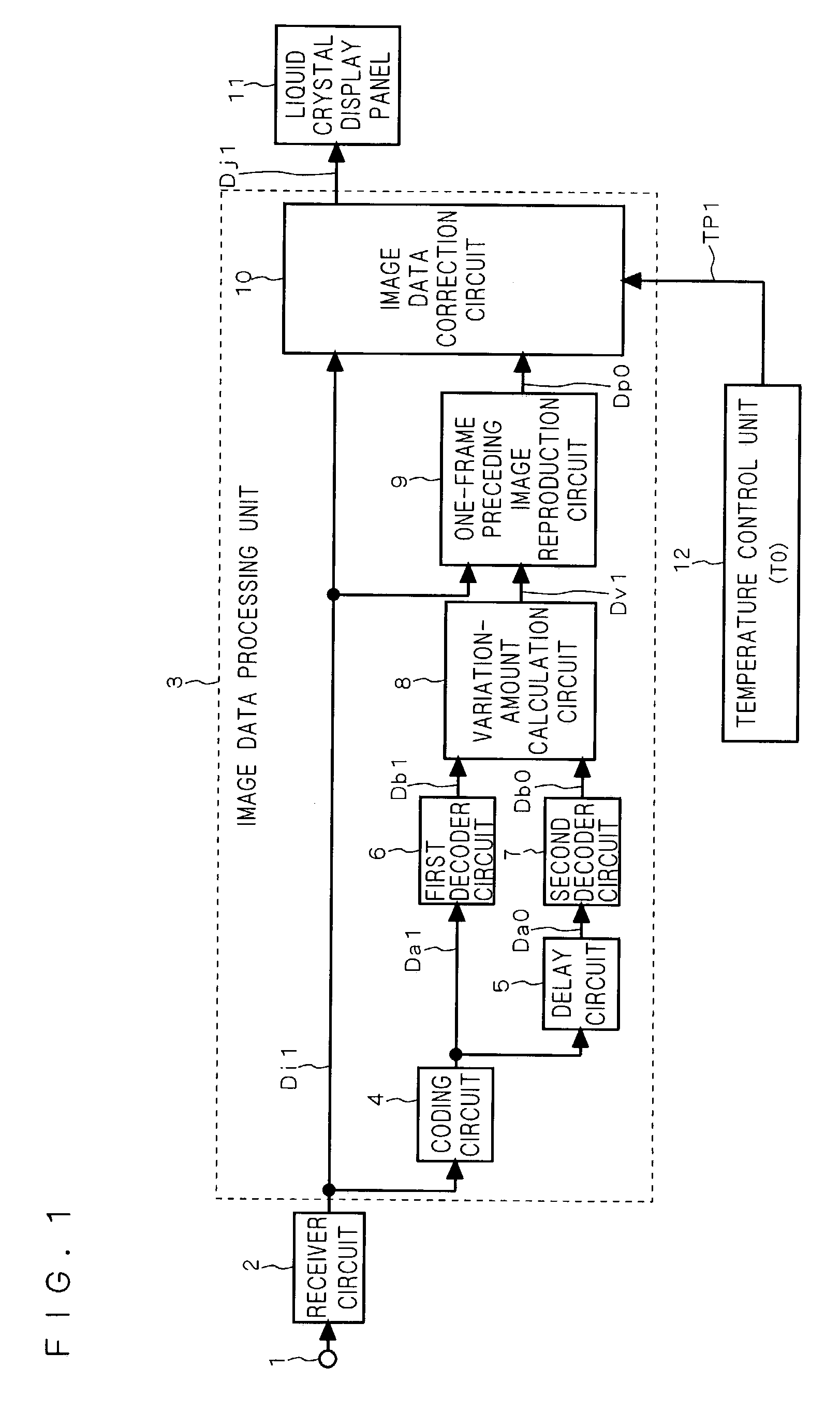 Image data processing device used for improving response speed of liquid crystal display panel