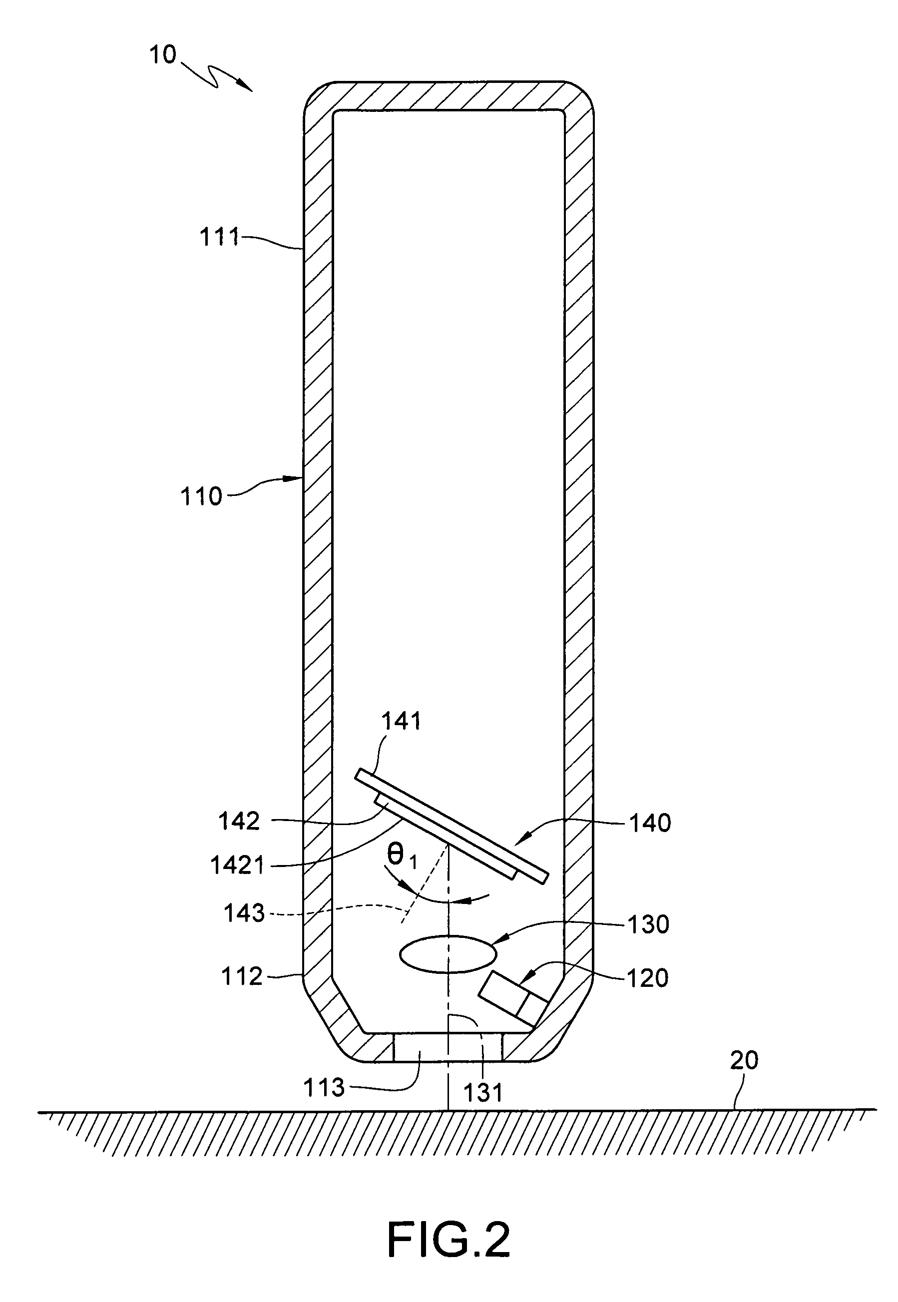 Pen-like optical input device