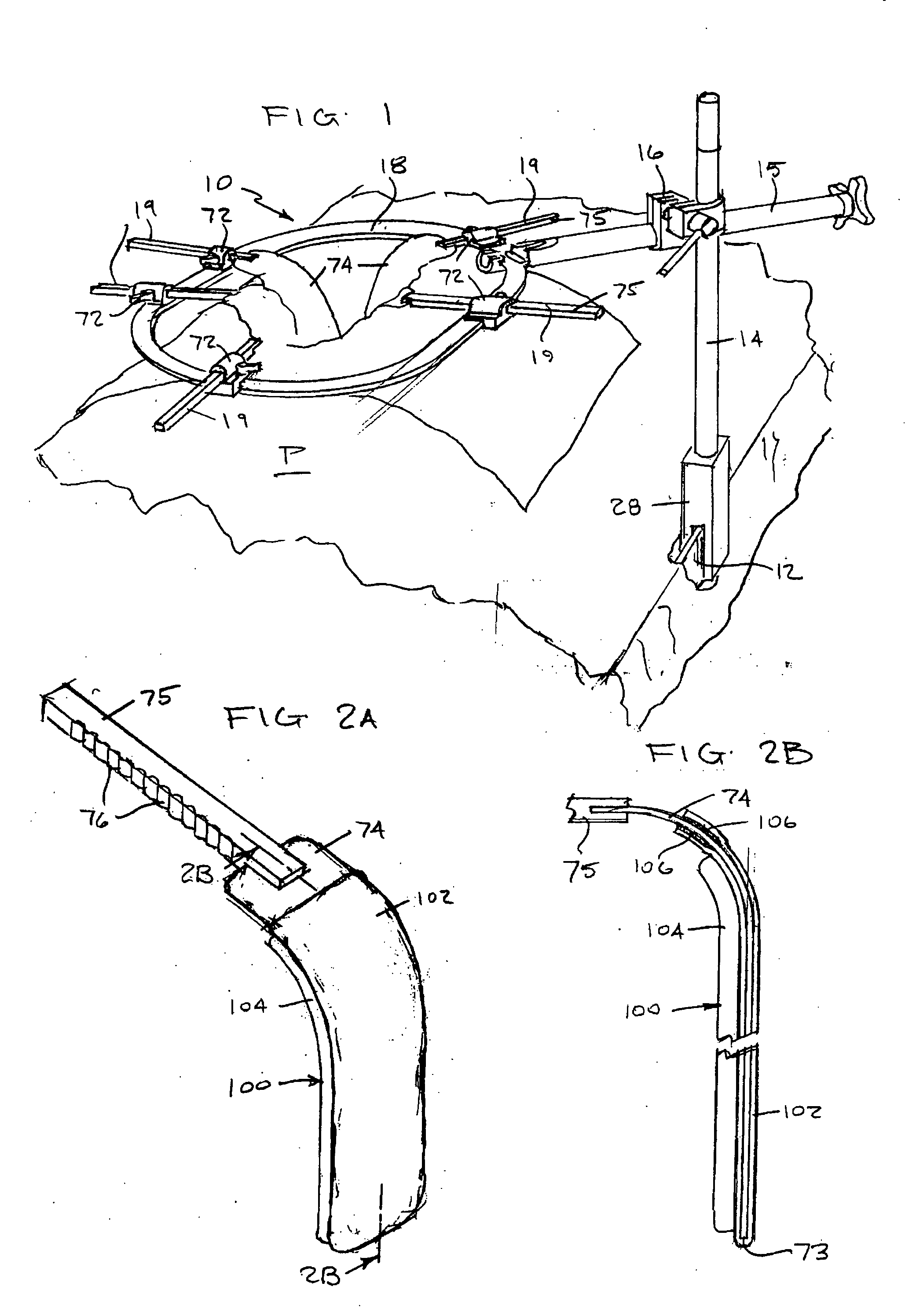 Disposable padding for a self-retaining retraction device
