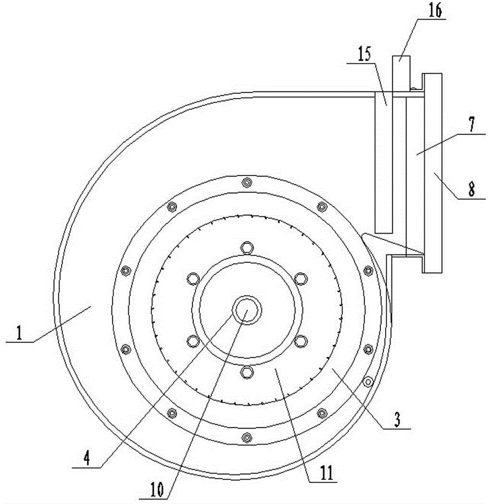 High-power centrifugal fan with adjustable supply air rate