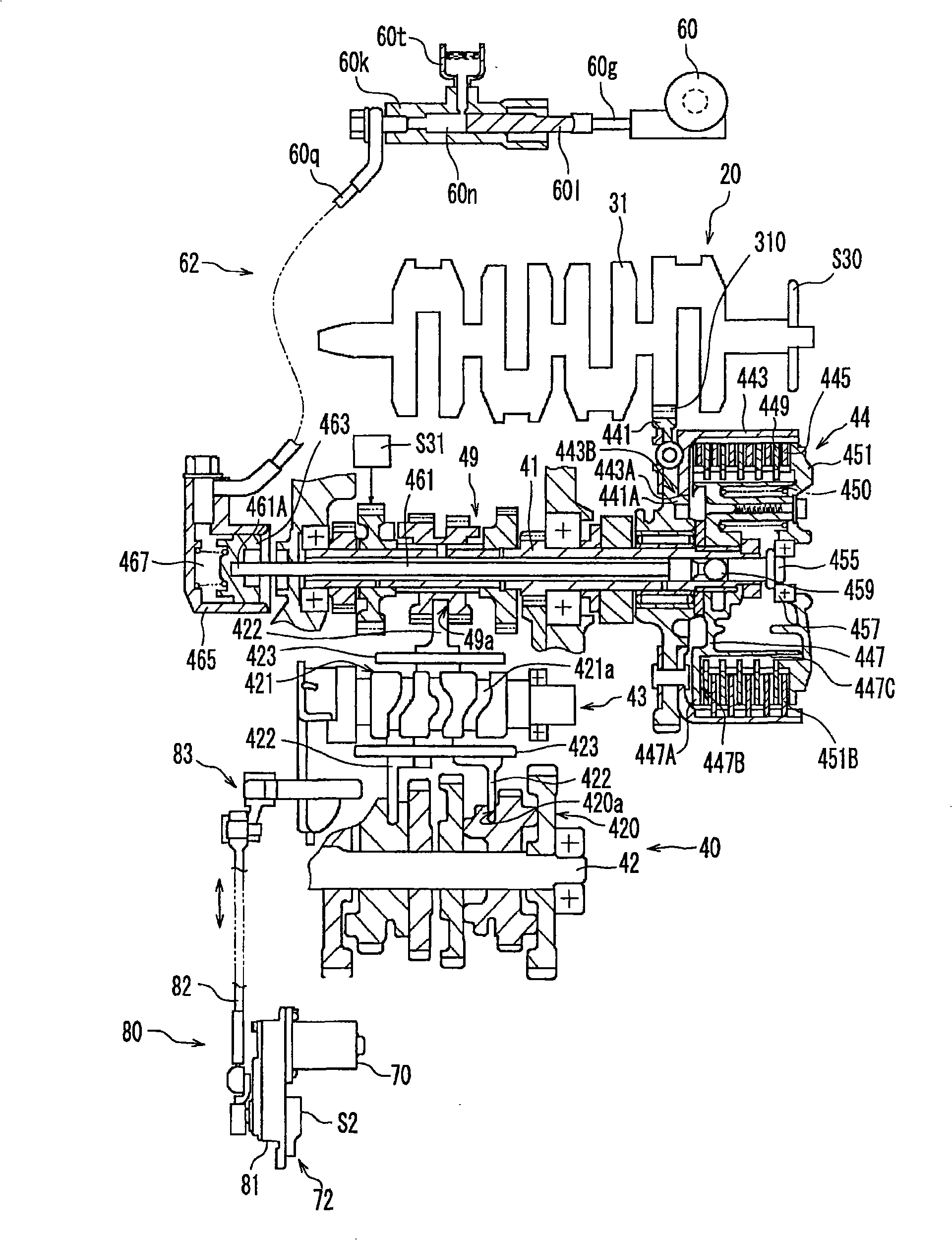 Automated shift control device and saddle type vehicle equipped with the same