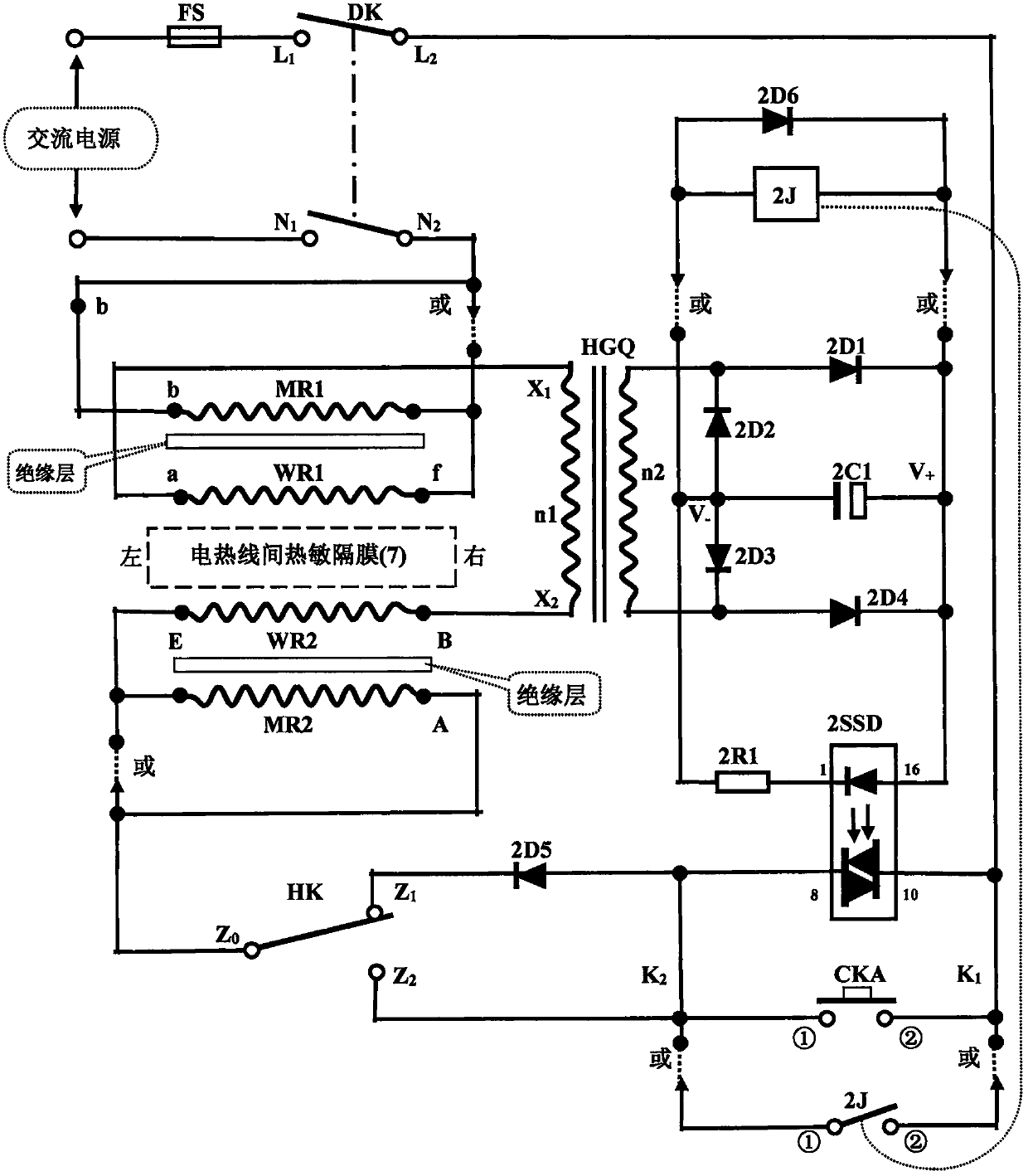 Electric blanket for preventing from thermal control failure