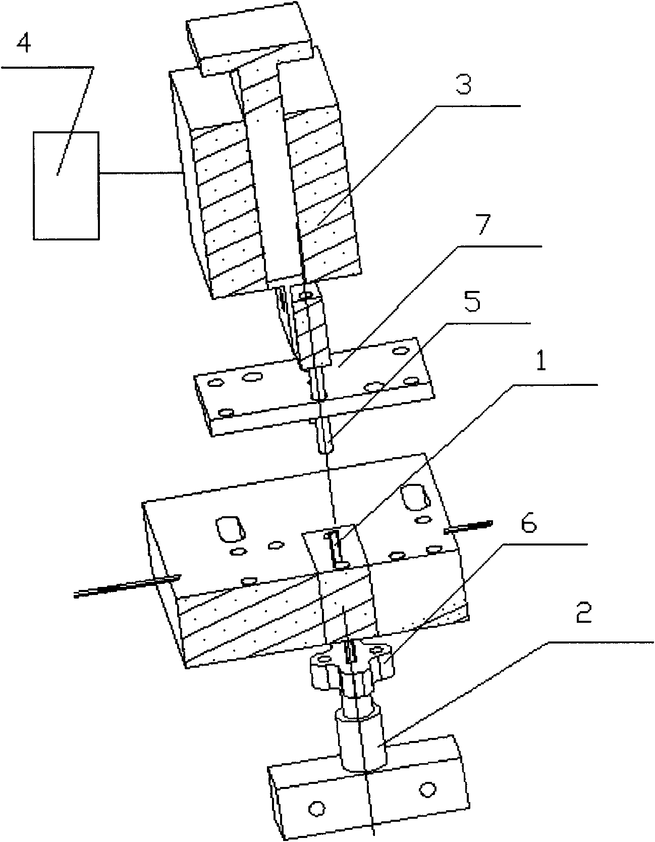 Positioning delay control device for continuous automation production of stainless steel heddle