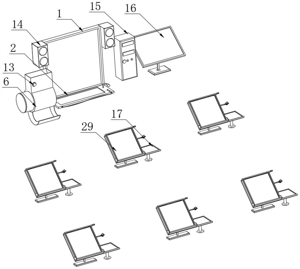 Multi-purpose teaching aid tool for French enlightenment and use method thereof