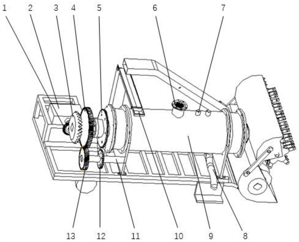 Straw smashing and carbonizing vehicle special for field operation