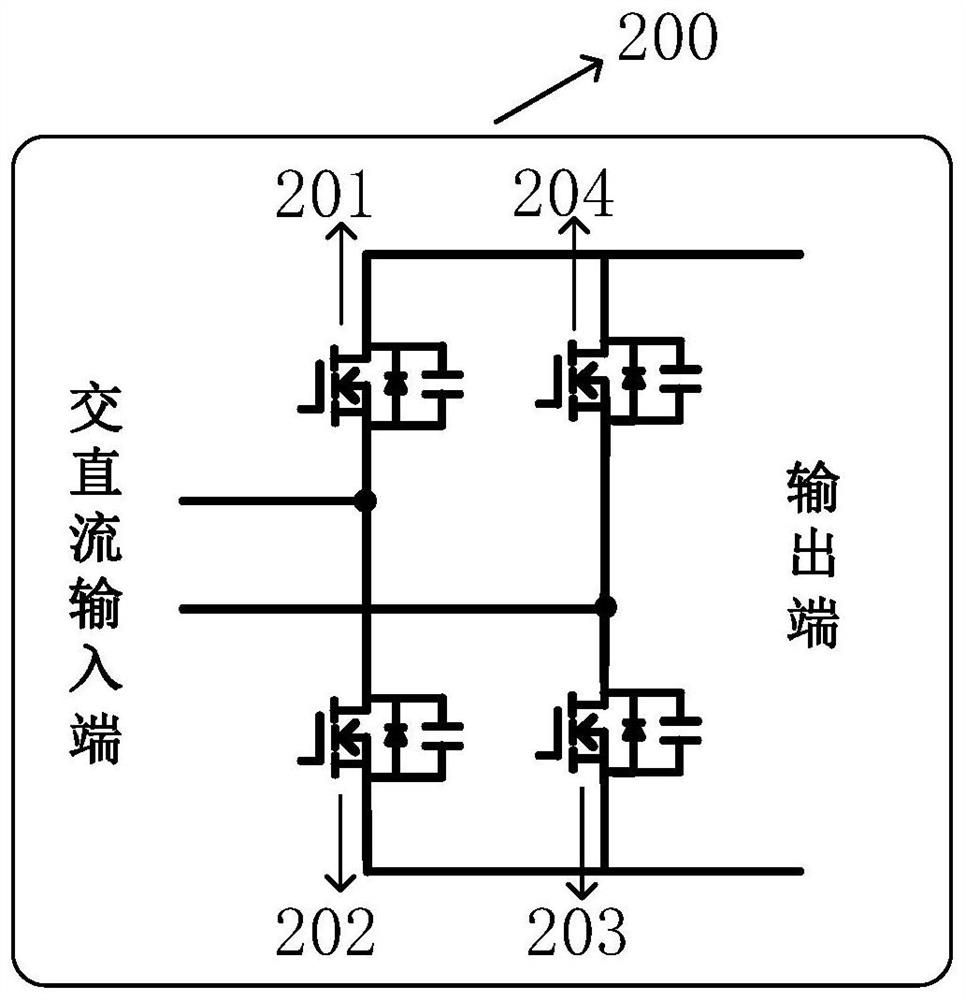 Multiplexing all-soft switching AC-DC input solid-state transformer circuit and modulation method thereof