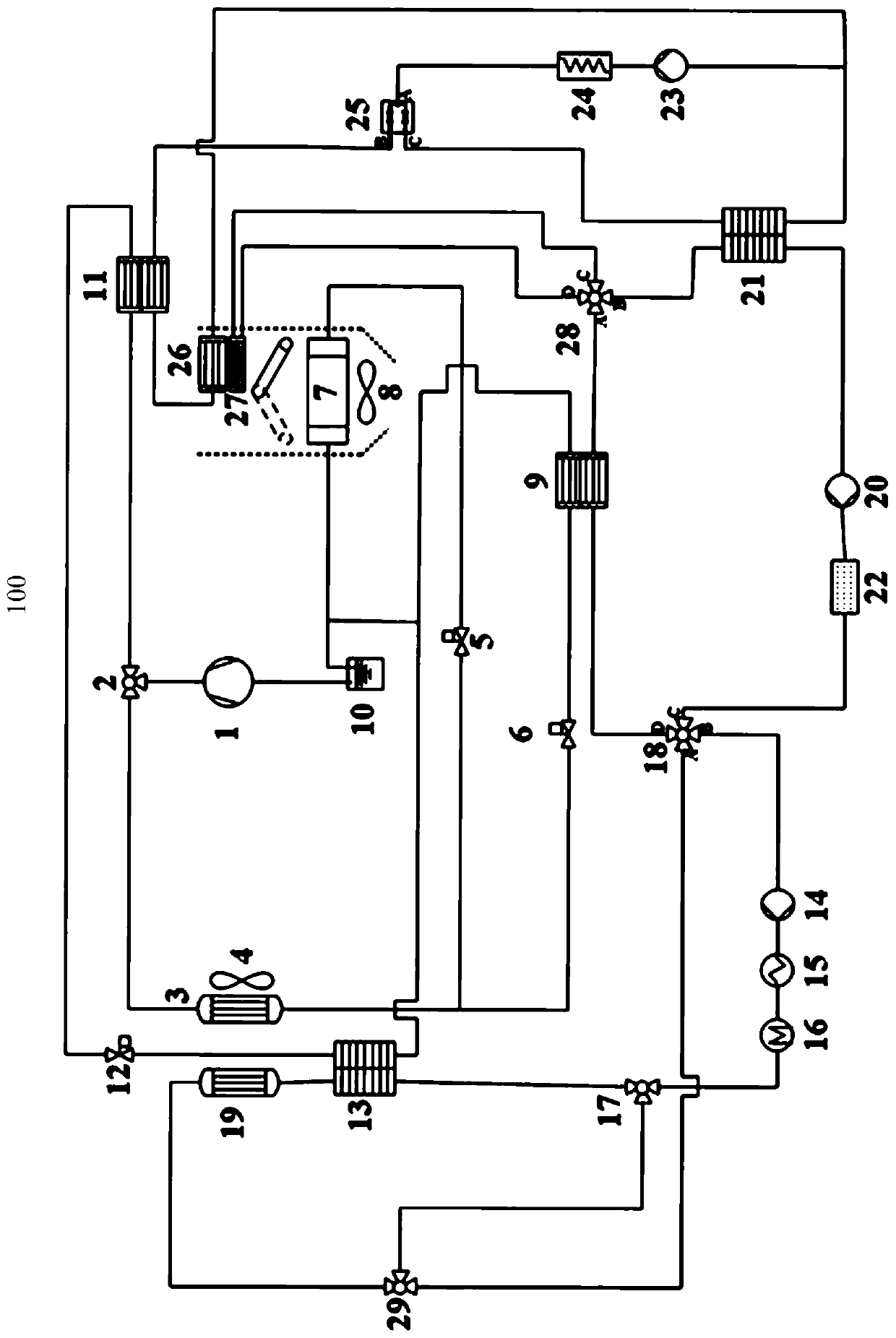 Heat management system for electric vehicle