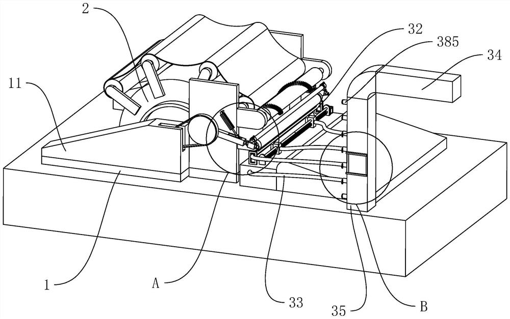 Efficient impurity removing device for carding machine