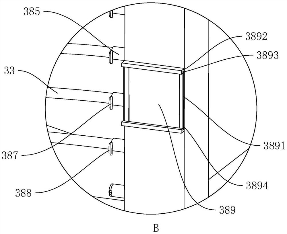 Efficient impurity removing device for carding machine